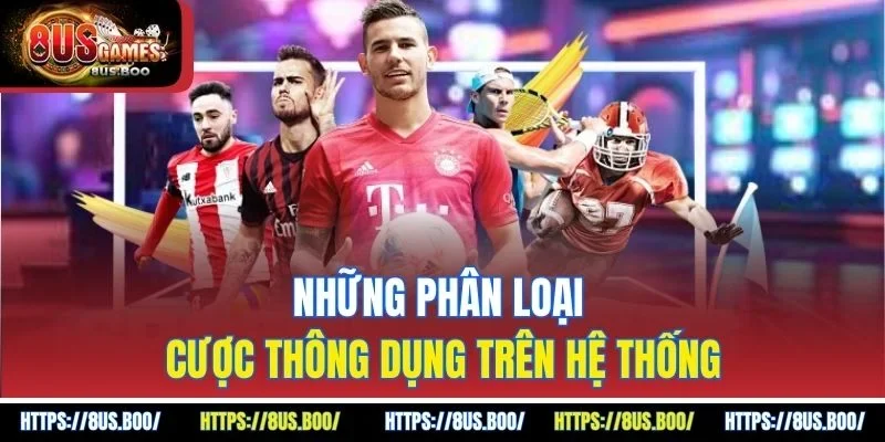 Những phân loại cược thông dụng trên hệ thống